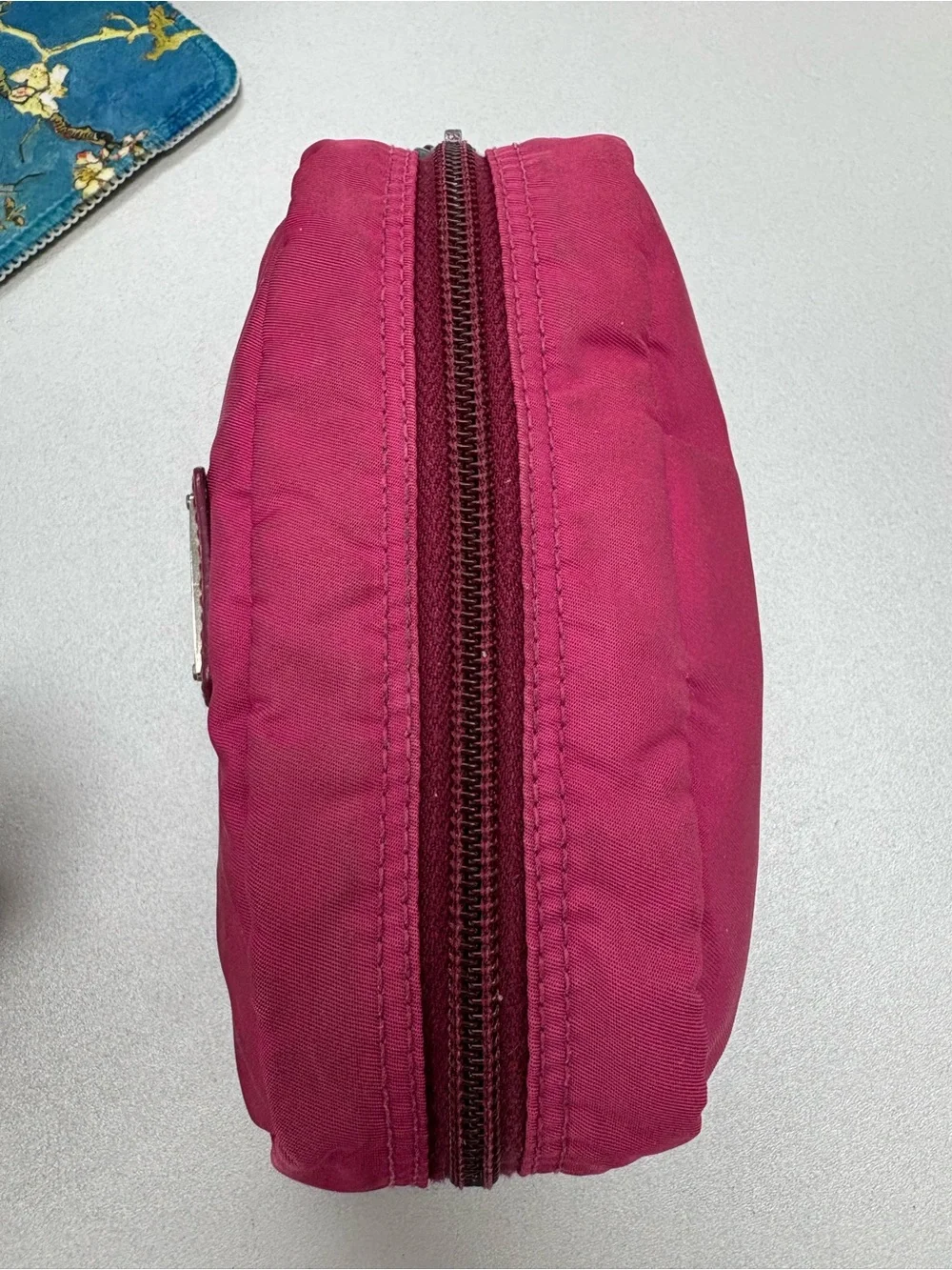 ✨ Authentic PRADA Pink Tessuto Vela Nylon Cosmetic Pouch Bag ✨